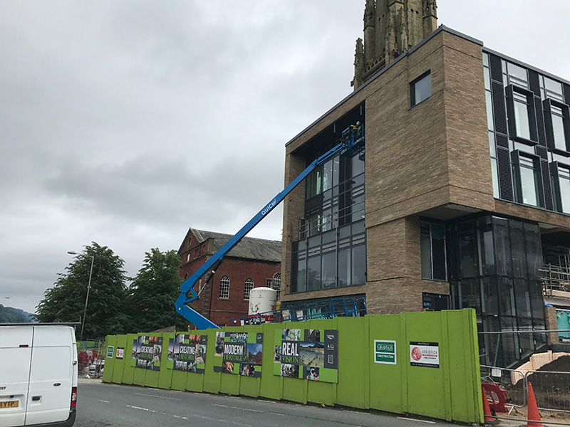 Builders clean McDonalds in Northwich